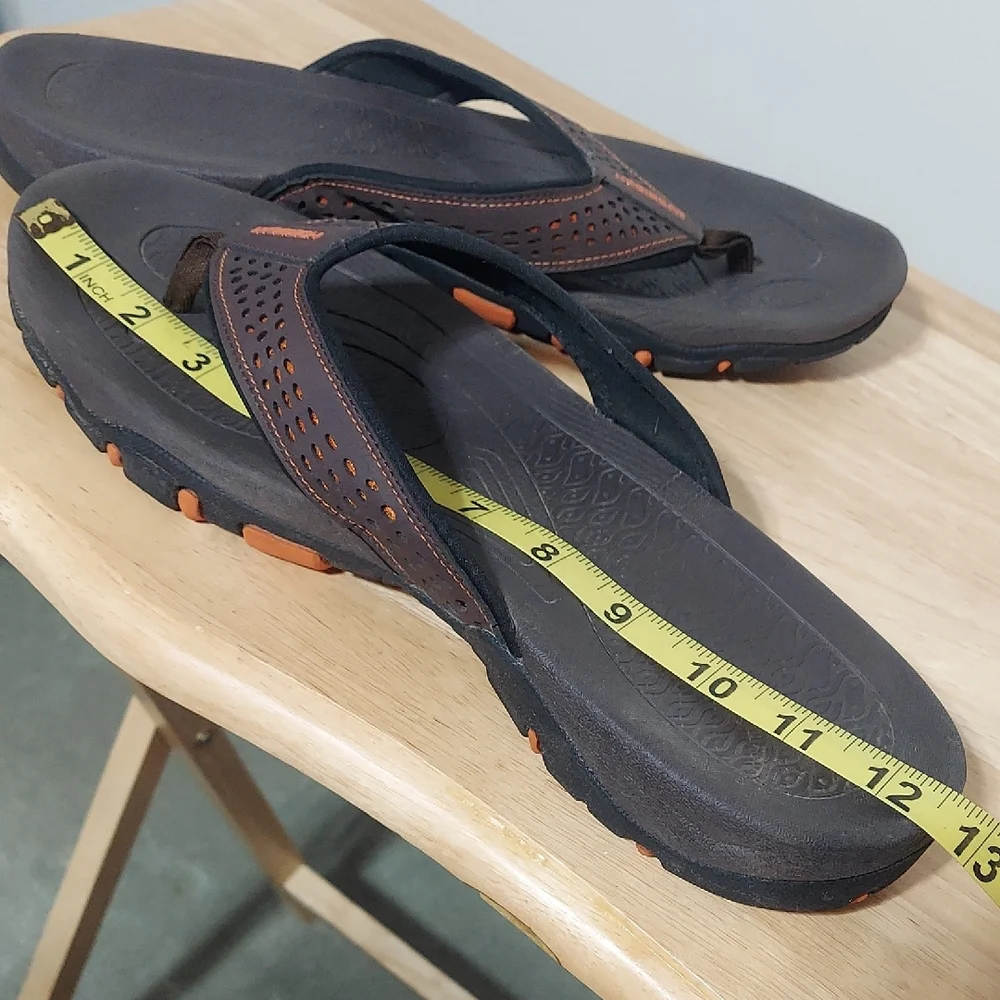 Hobibear Men's Comfort Flip-Flop Sandals - Size 12 - Arch Support & Non-Slip